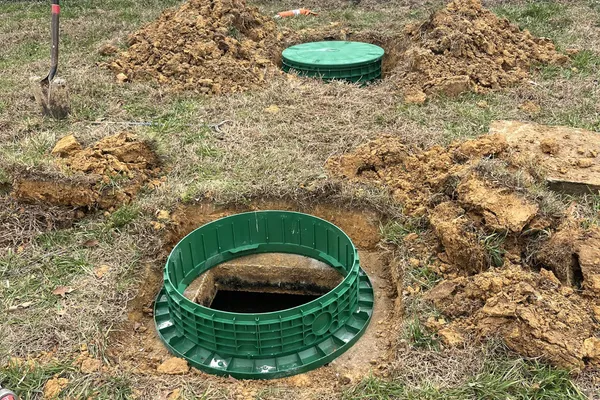 Southern Septic TN pump truck on site